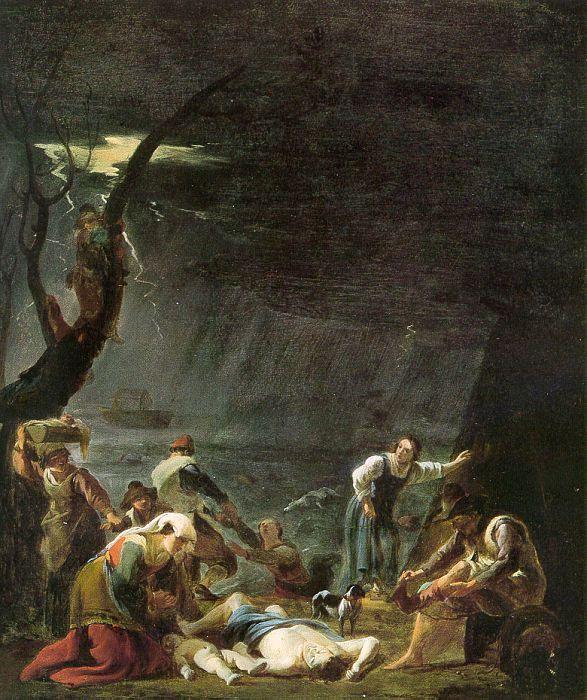 Karel Dujardin The Flood Germany oil painting art